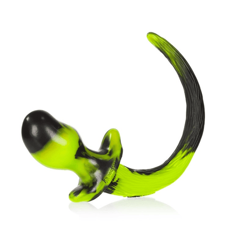OXBALLS BEAGLE Acid Swirl Medium Puppy Tail Butt Plug