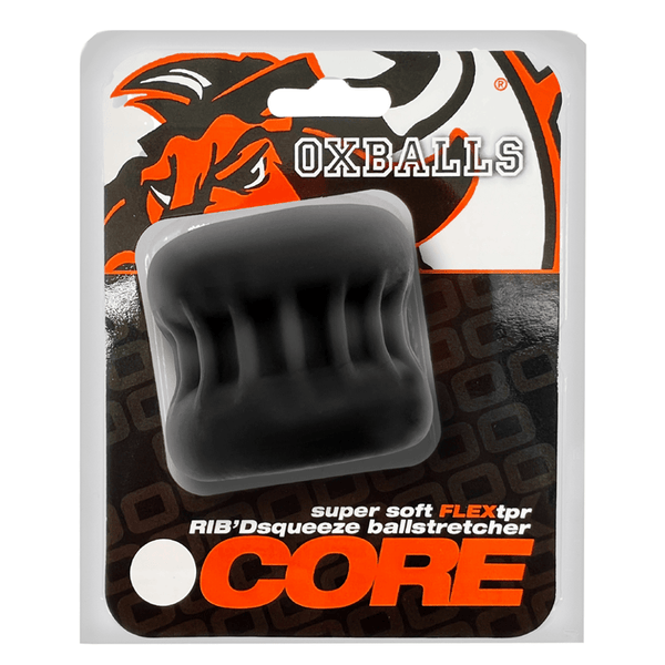 OXBALLS CORE Black Ice Ribbed Ball Stretcher