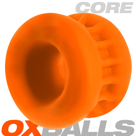 OXBALLS CORE Orange Ice Ribbed Ball Stretcher