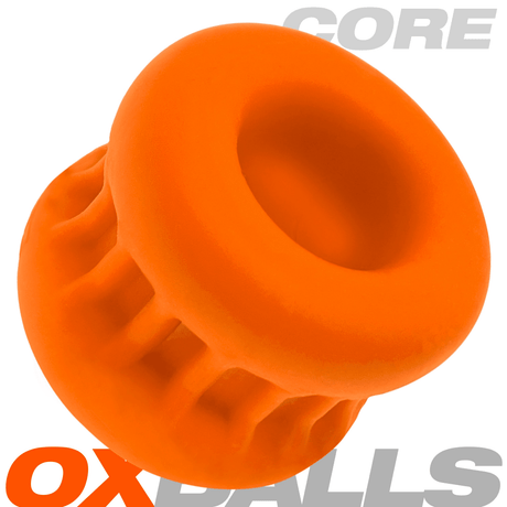 OXBALLS CORE Orange Ice Ribbed Ball Stretcher