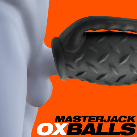 OXBALLS MASTERJACK Black Ice Dual-Entry Male Stroker