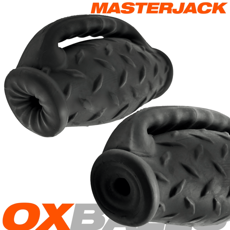 OXBALLS MASTERJACK Black Ice Dual-Entry Male Stroker