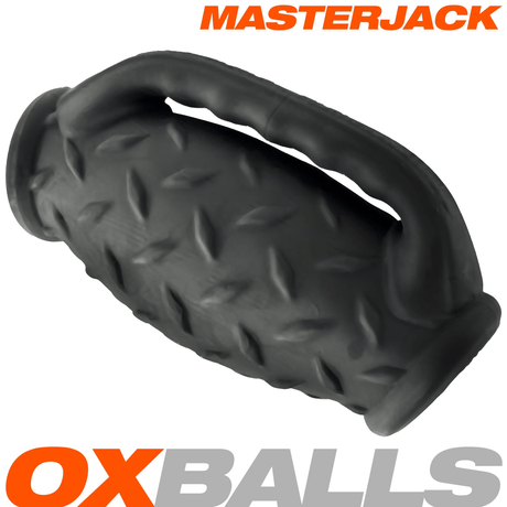 OXBALLS MASTERJACK Black Ice Dual-Entry Male Stroker