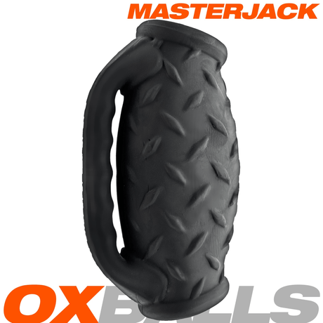 OXBALLS MASTERJACK Black Ice Dual-Entry Male Stroker