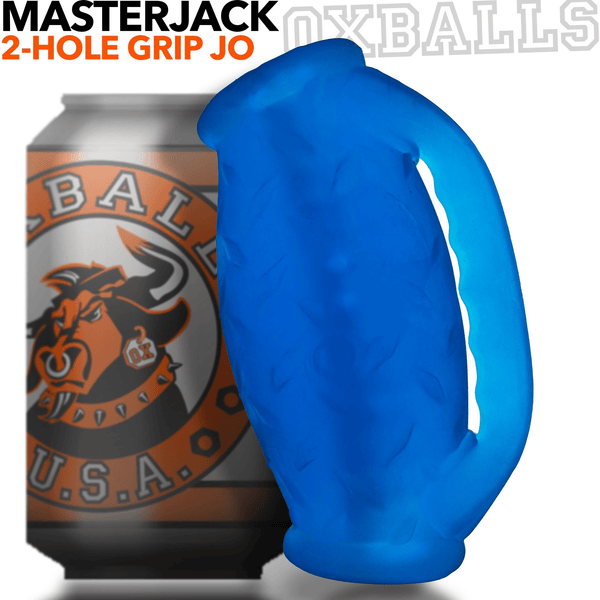 OXBALLS MASTERJACK Blue Ice Two-Way Male Stroker