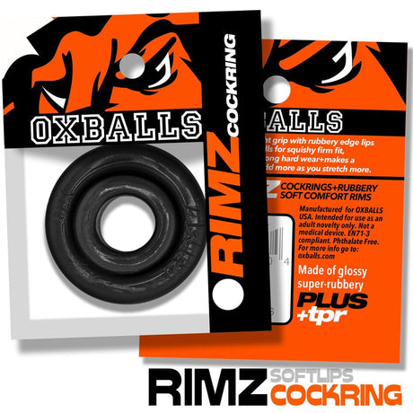 OXBALLS RIMZ Black Cock Ring
