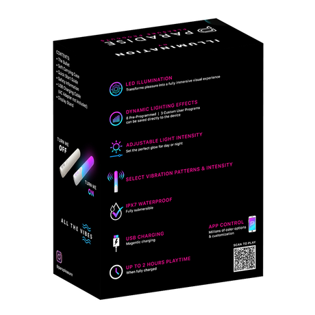 Paradise Illumination The Bullet – App-Controlled LED Bullet Vibrator