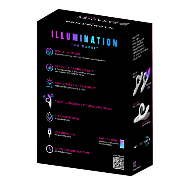 Paradise Illumination The Rabbit – App-Controlled LED Rabbit Vibrator
