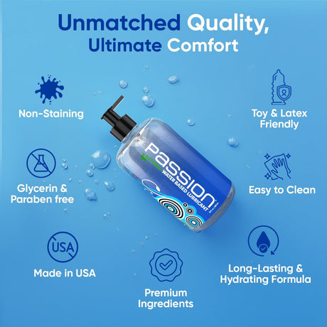 Passion Natural Water-Based Lube 236mL