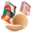 Pastease Everyday® Silicone Reusable Adhesive Nipple Covers w Travel Box - Caramel Tan - Small (A-C cups)