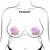 Pastel Celestial Fairycore Mushroom Breast Pasties