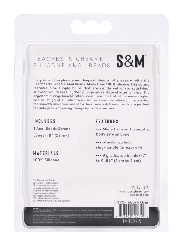 Peaches 'n CreaMe Silicone Anal Beads