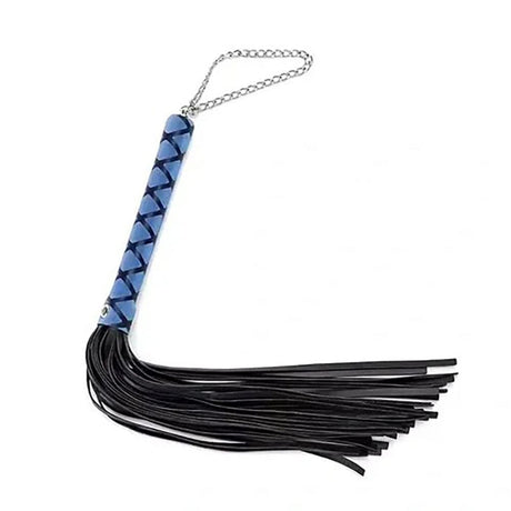 Pink Elephant Blue & Black Flogger 16"
