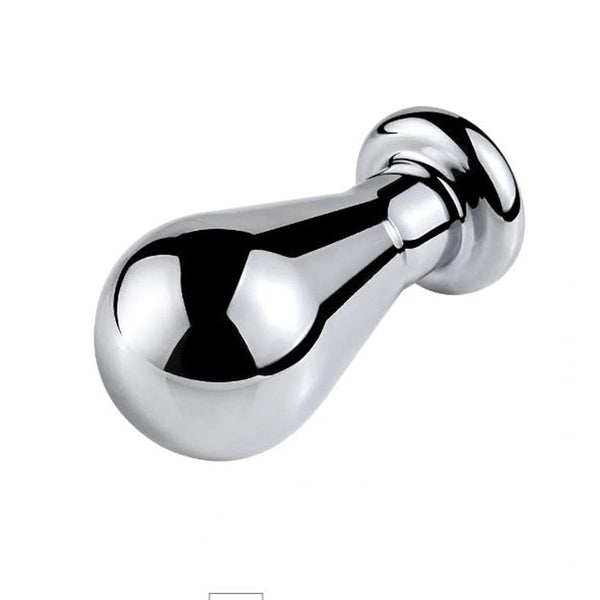 Pink Elephant Medium SS Bulb Butt Plug with Onyx Gem