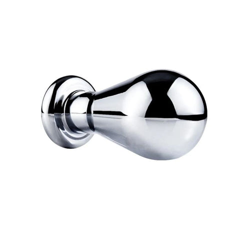 Pink Elephant Medium SS Bulb Butt Plug with Onyx Gem