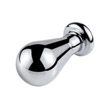 Pink Elephant Small SS Bulb Butt Plug with Onyx Gem