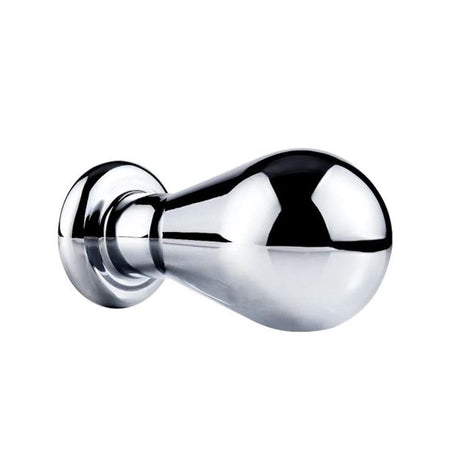 Pink Elephant Small SS Bulb Butt Plug with Onyx Gem
