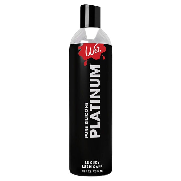 Wet Platinum Silicone Lubricant 8 fl oz bottle
