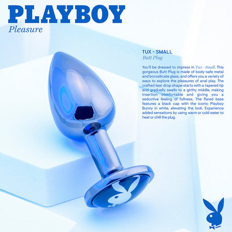 Playboy Tux Small Metal Butt Plug