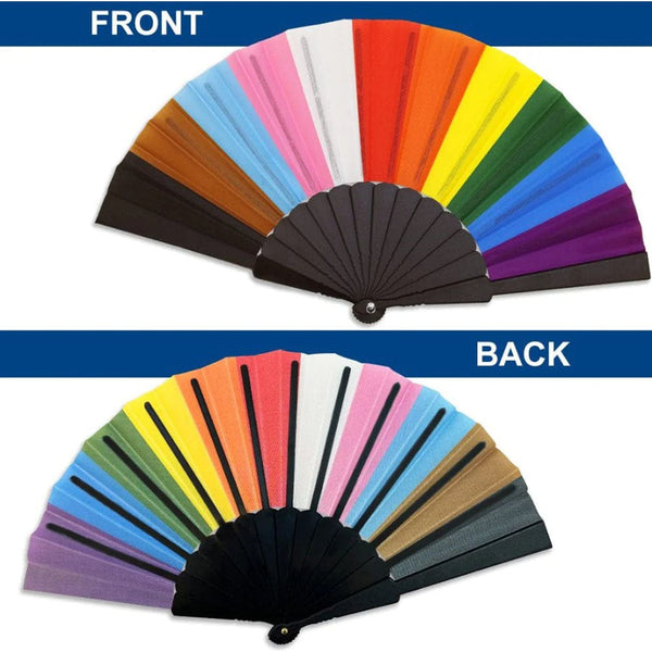 Progress Pride Hand Fan