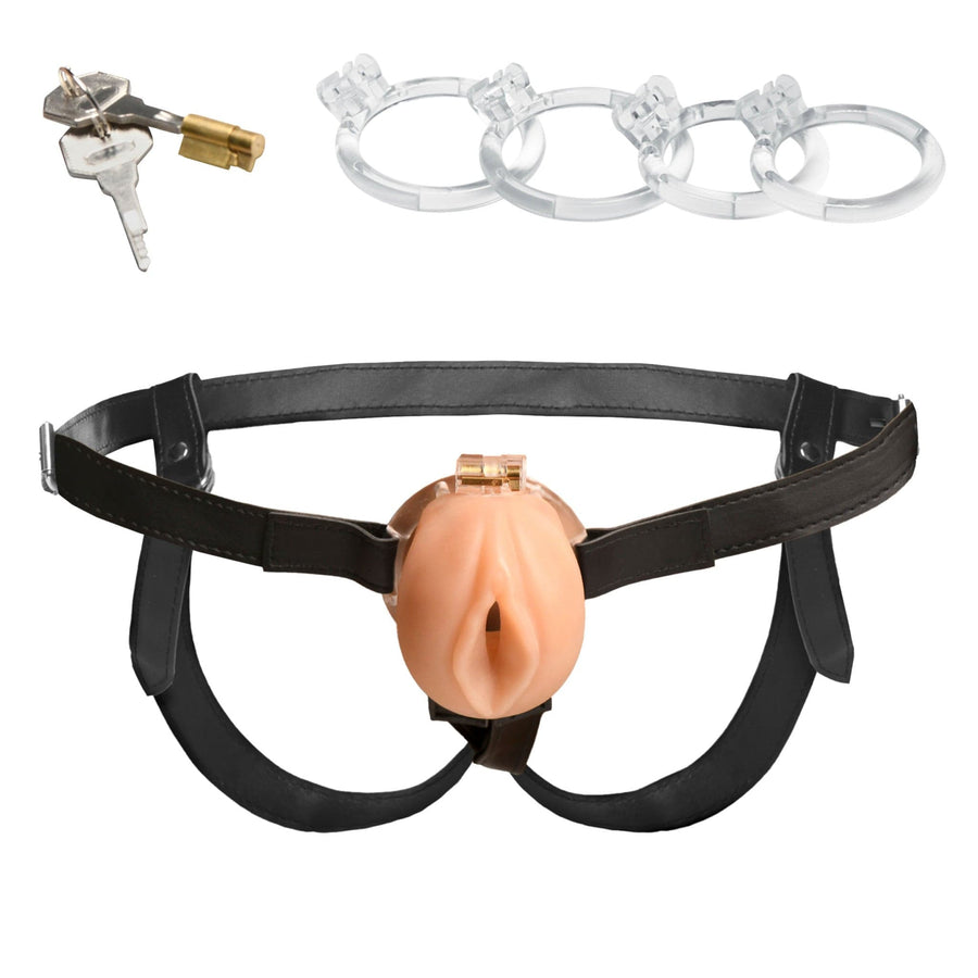 Pussy Chastity Cage de teinte claire