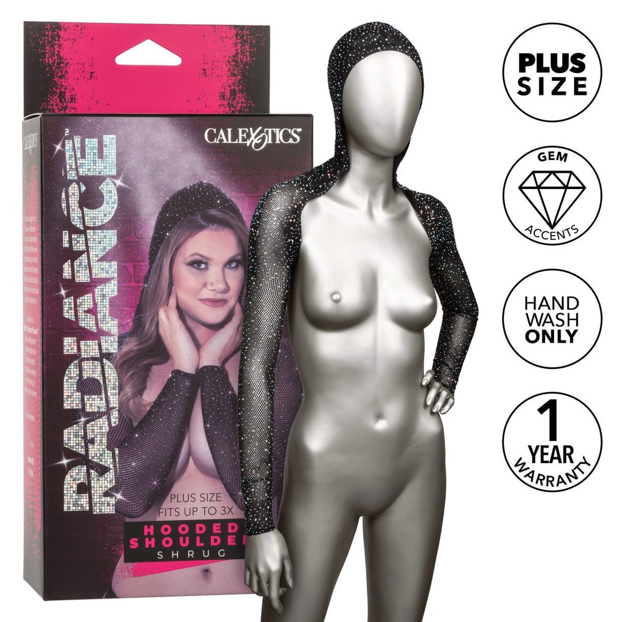 Radiance™ Hooded Shoulder Shrug - Plus *