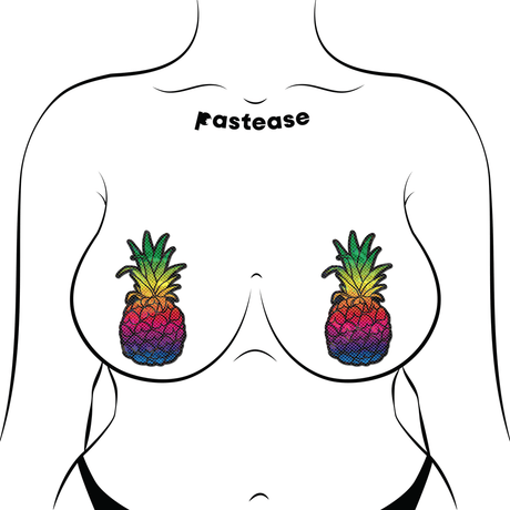 Rainbow Pineapple Sparkling Pasties