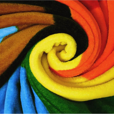 Rainbow Polar Fleece Blanket 50" x 60"