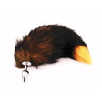 Real Fox Tail Butt Plug - Small - Orange