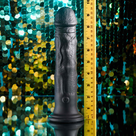Evolved Black Thunder Realistic Vibrating Dildo with Internal Bead Motion