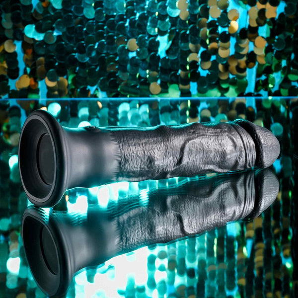 Evolved Black Thunder Realistic Vibrating Dildo with Internal Bead Motion