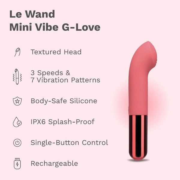 LE WAND Mini Vibe G-Love – Textured Rechargeable G-Spot Vibrator