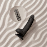 Rotating & Vibrating Realistic Large Dildo - Black