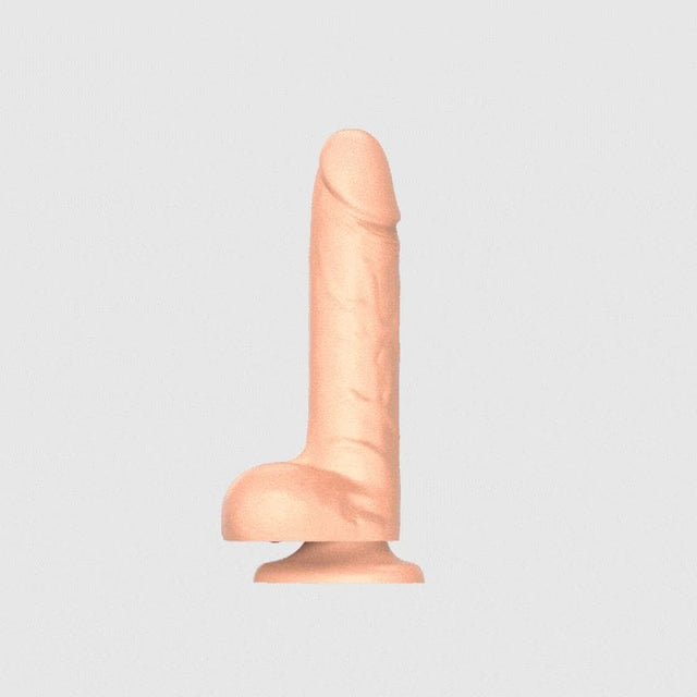 Rotating & Vibrating Realistic Large Dildo - Vanilla