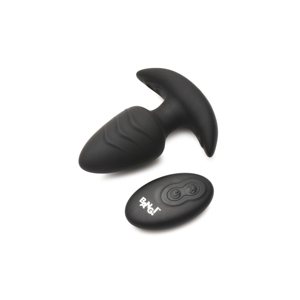 Rotating & Vibrating Silicone Plug w R/C
