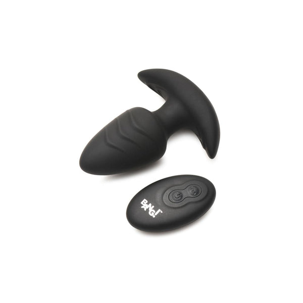 Rotating & Vibrating Silicone Plug w R/C