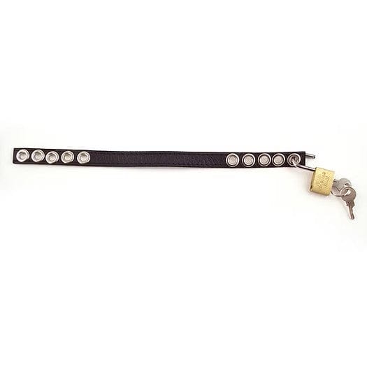Rouge Leather Padlockable Cock Strap