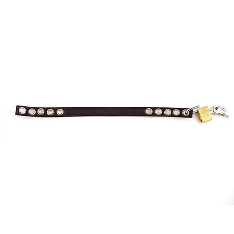 Rouge Leather Padlockable Cock Strap