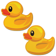 Rubber Duck Breast Pasties in Bright Yellow