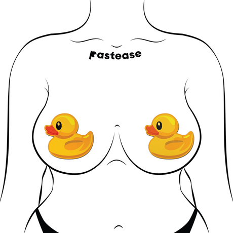 Rubber Duck Breast Pasties in Bright Yellow