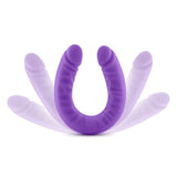 RUSE 18" Silicone Slim Double Dong – Platinum Silicone