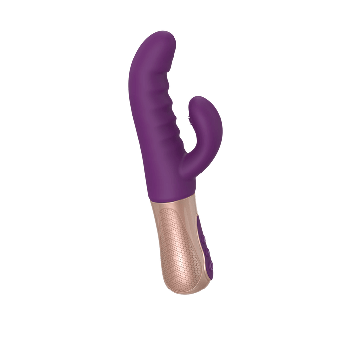 SASSY BUNNY Rabbit Thrusting Vibrator Purple Rain in purple