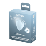 Satisfyer Cutie Heart Air Pulse Lay-On Vibrator - Blue
