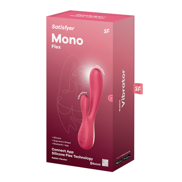 Satisfyer Mono Flex App-Controlled Rabbit Vibrator - Red
