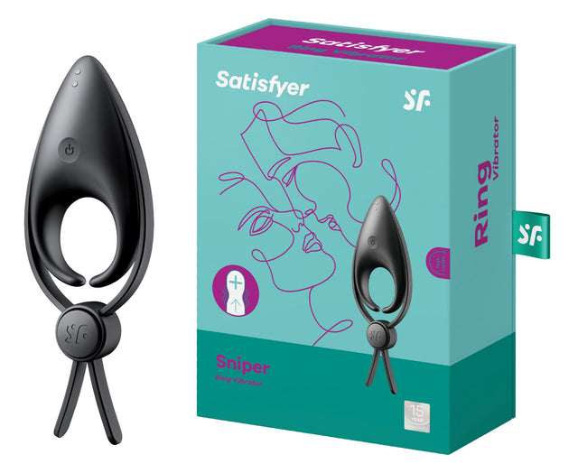Satisfyer Sniper Black Vibrating Cock Ring