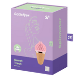 Satisfyer Sweet Treat Spinnator Lay-On Vibrator - Pink/Brown