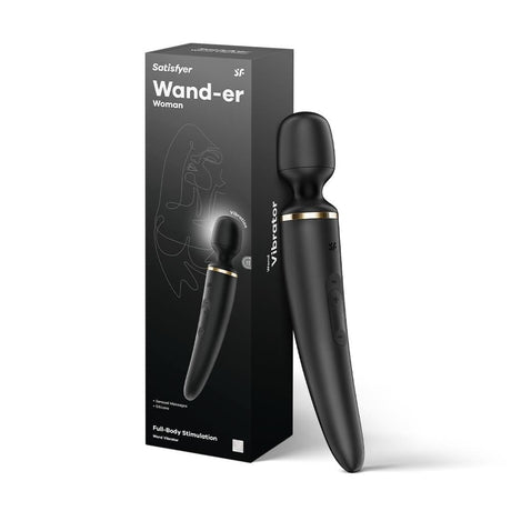 Satisfyer Wand-er Women Black/Gold Wand Vibrator