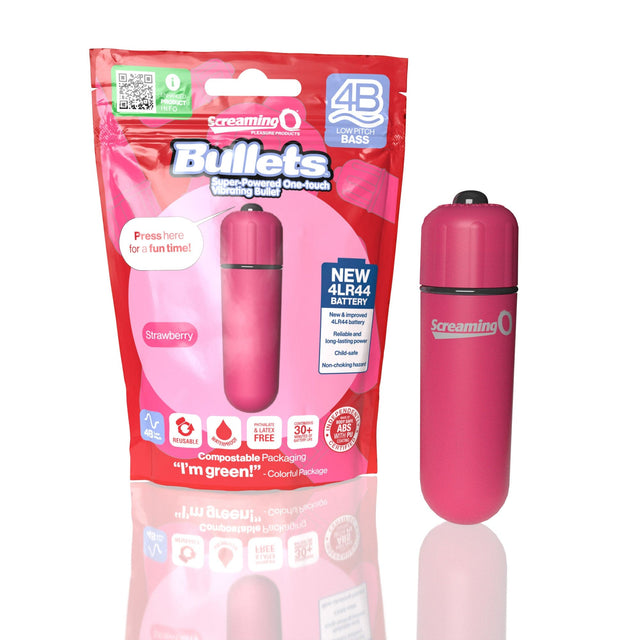 Screaming O 4B Bullet Vibrator – Strawberry