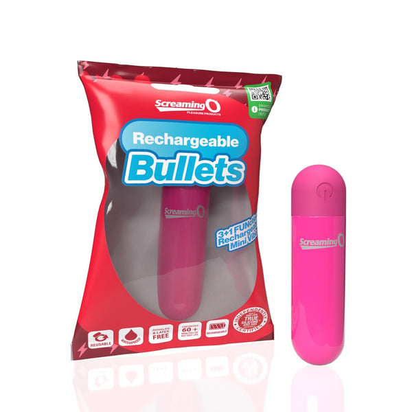 Screaming O Rechargeable Bullets - Pink