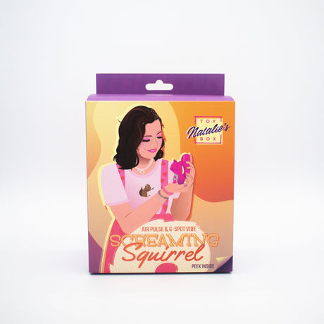 Screaming Squirrel Air Pulse G-Spot or P-Spot & Clitoral Stimulation